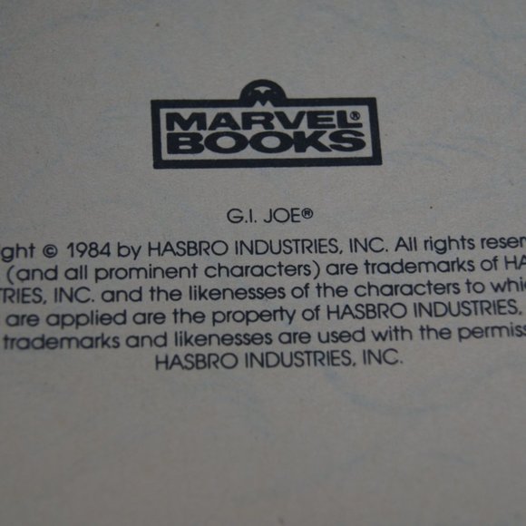 G.I.Joe Coloring Book - Mountain Attack! A Real American Hero - Marvel Books 80s - Picture 4 of 6